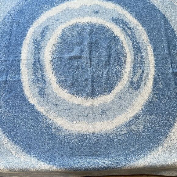 RAESHMI SILKSTORY Bamboo Blend Blue Throw Blanket-54”x 52” - Picture 3 of 6